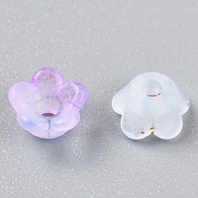 Frosted Transparent Acrylic Beads X-OACR-N137-72K-1