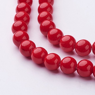 Natural Mashan Jade Round Beads Strands X-G-D263-8mm-XS31-1