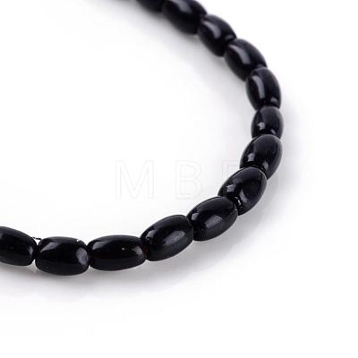 Natural Obsidian Bead Strands G-R356-51-1