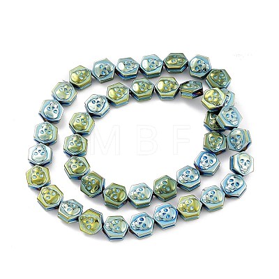 Electroplate Synthetic Non-magnetic Hematite Beads Strands G-I317-01B-1