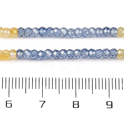 Transparent Gradient Color Cubic Zirconia Strand ZIRC-NH0002-01I-1