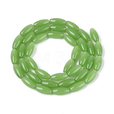 Imitation Jade Glass Beads Strands GLAA-T028-15J-04-1