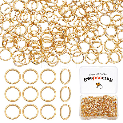 300Pcs 304 Stainless Steel Open Jump Rings STAS-BBC0004-94-1