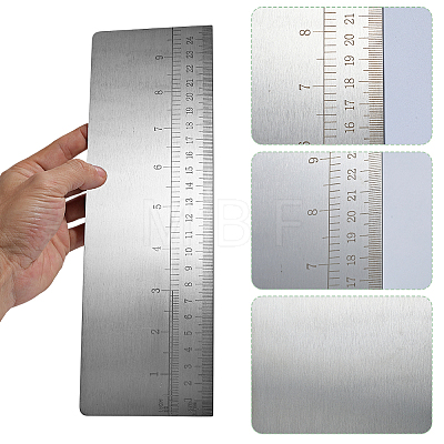 Rectangle Stainless Steel Cream Scraper TOOL-WH0165-72A-1