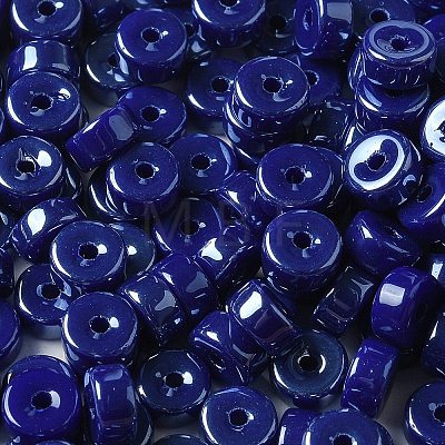 Opaque Colours Luster Glass Seed Beads SEED-E001-P3x6mm-A08-1