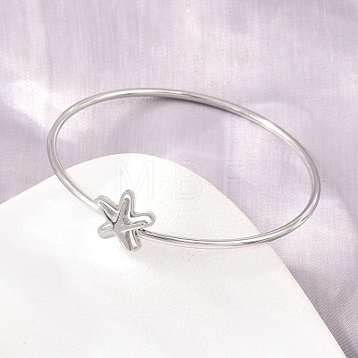 304 Stainless Steel Bangles for Women BJEW-N040-01C-P-1