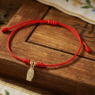304 Stainless Steel Virgin Mary Charm Bracelets LS-WH3603-1