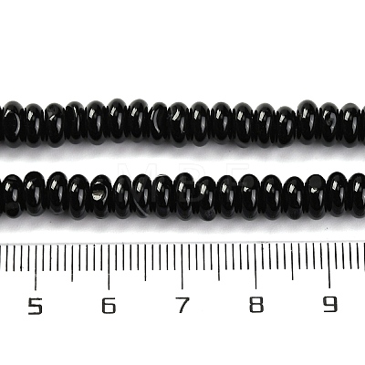Natural Black Agate(Dyed & Heated) Beads Strands G-G177-F01-03-1