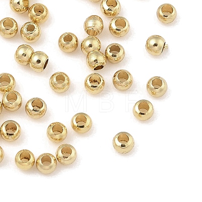 Rack Plating Brass Round Beads KK-A235-01G-01-1