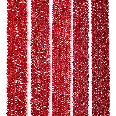 Electroplate Glass Beads Strands EGLA-A044-T6mm-B01-1