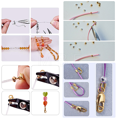 Brass Crimp Beads Covers KK-SC0001-09-1