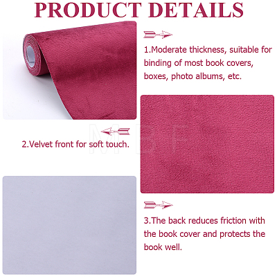 2M Velvet Book Covers DIY-WH0491-88A-03-1