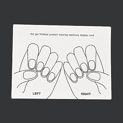 Paper Manicure Display Cards DIY-B062-01A-1