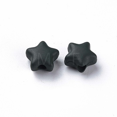 Spray Painted Acrylic Beads MACR-S373-45-O01-1