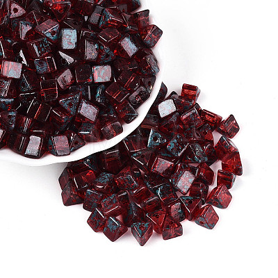 Picasso Transparent Glass Beads SEED-Q039-02F-1
