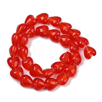 Handmade Lampwork Glass Beads Strands LAMP-Q005-06D-01-1