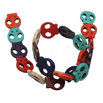 Synthetic Howlite Beads X-TURQ-21X20-1