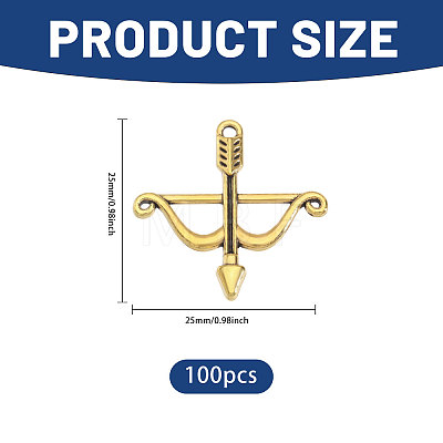 100Pcs Tibetan Style Alloy Pendants FIND-CA0010-59AG-1