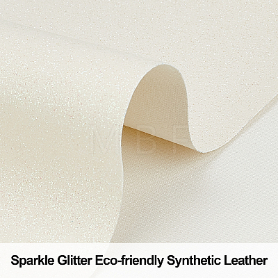 Paillette Imitation Leather Fabric DIY-WH0221-26B-1
