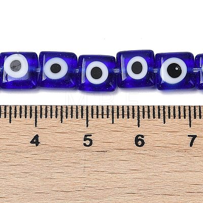 Handmade Evil Eye Lampwork Beads Strands LAMP-G166-03D-1