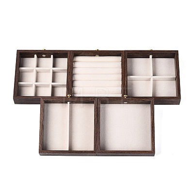 5-Tier PET Plastic Jewelry Storage Drawer Boxes CON-N016-04-1