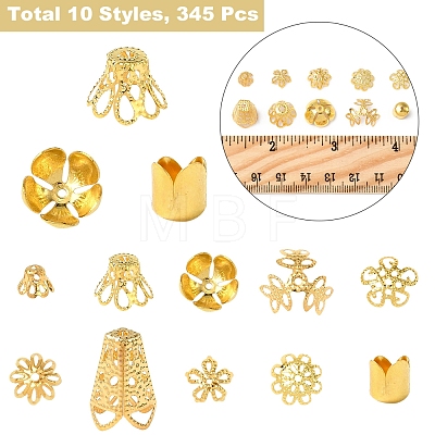 Plated Iron Bell Filigree Bead Caps IFIN-FS0001-51-1