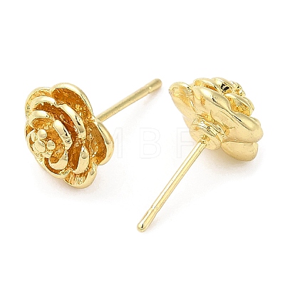 Flower Alloy Stud Earrings for Women PALLOY-Q447-13LG-1