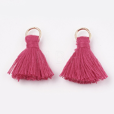 Polycotton(Polyester Cotton) Tassel Pendant Decorations X-FIND-S280-07-1