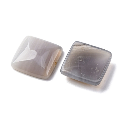 Natural Gray Agate Cabochons G-K348-05-1