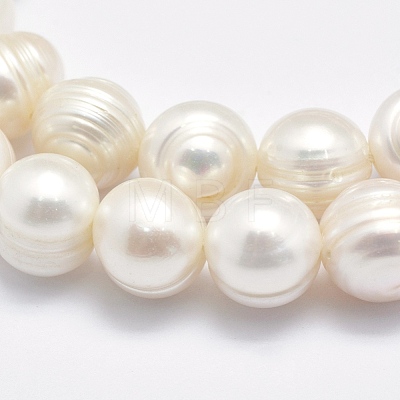 Natural Cultured Freshwater Pearl Beads Strands PEAR-F007-01-1