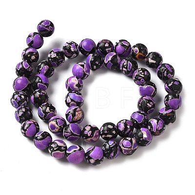 Dyed Natural Howlite Beads Strands G-K368-B01-01-1
