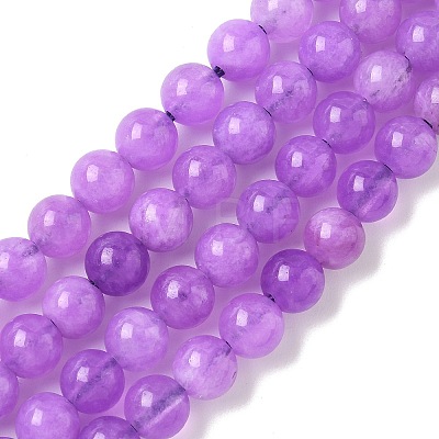 Dyed Natural Malaysia Jade Beads Strands G-G021-02A-05-1