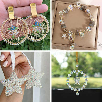 11 Strands 11 Styles Electroplate Glass Beads Strands EGLA-TA0003-02-1