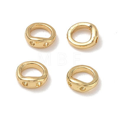 Brass Ring Charm Connectors KK-CBA50B0-24G-1