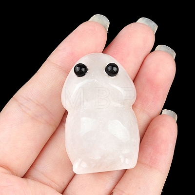 Natural Quartz Crystal Carved Frog Figurines PW-WG73755-10-1