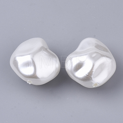 ABS Plastic Imitation Pearl Beads OACR-T022-02A-1