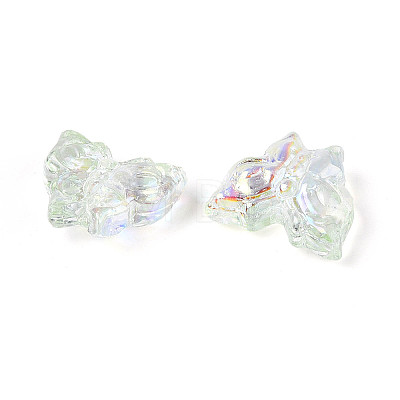 Electroplate Transparent Glass Beads Strands EGLA-T029-06D-1