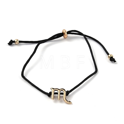 Adjustable Polyester Cord Slider Bracelets BJEW-H540-A06-G-1
