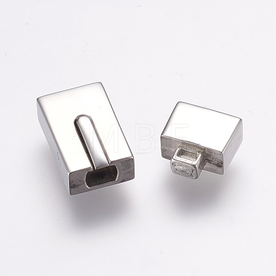 304 Stainless Steel Bayonet Clasps STAS-E144-120P-1