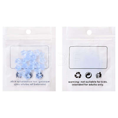 20Pcs Transparent Glass Beads GLAA-YW0001-08-1