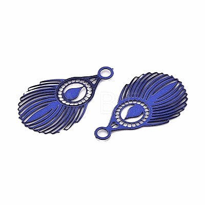 Spray Painted 430 Stainless Steel Pendants STAS-N121-08A-1
