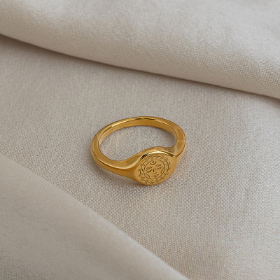 304 Stainless Steel Finger Rings for Women DP0534-8-1