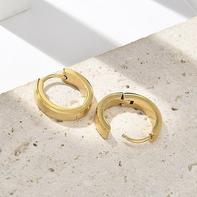 304 Stainless Steel Hoop Earrings for Women EJEW-C096-62G-1