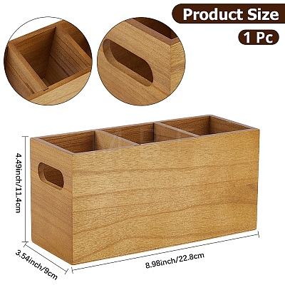 Wood Storage Box AJEW-CN0008-04-1