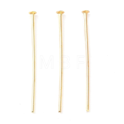 Brass Flat Head Pins KK-N254-47C-G-1