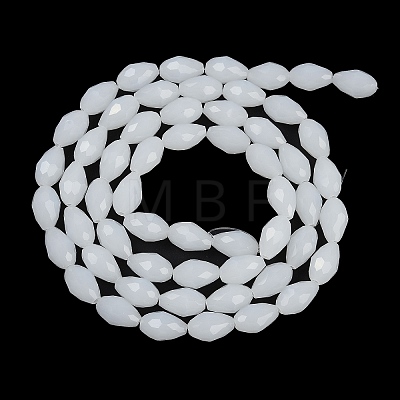 Electroplate Imitation Jade Glass Beads Strands LS-EGLA-N013-J4mm-D03-1