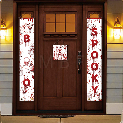 Polyester Hanging Sign for Home Office Front Door Porch Decorations HJEW-WH0023-013-1