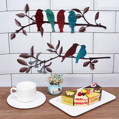Iron Laser Cut Metal Wall Art Decor HJEW-WH0042-39-1