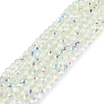 Transparent Glass Beads Strands EGLA-N028-01A-A07-1