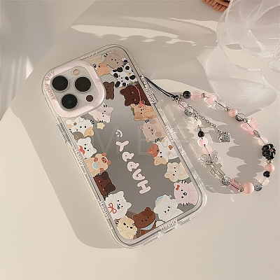 Cat Mirrored Axrylic Mobile Phone Cover PW-WG472D8-07-1